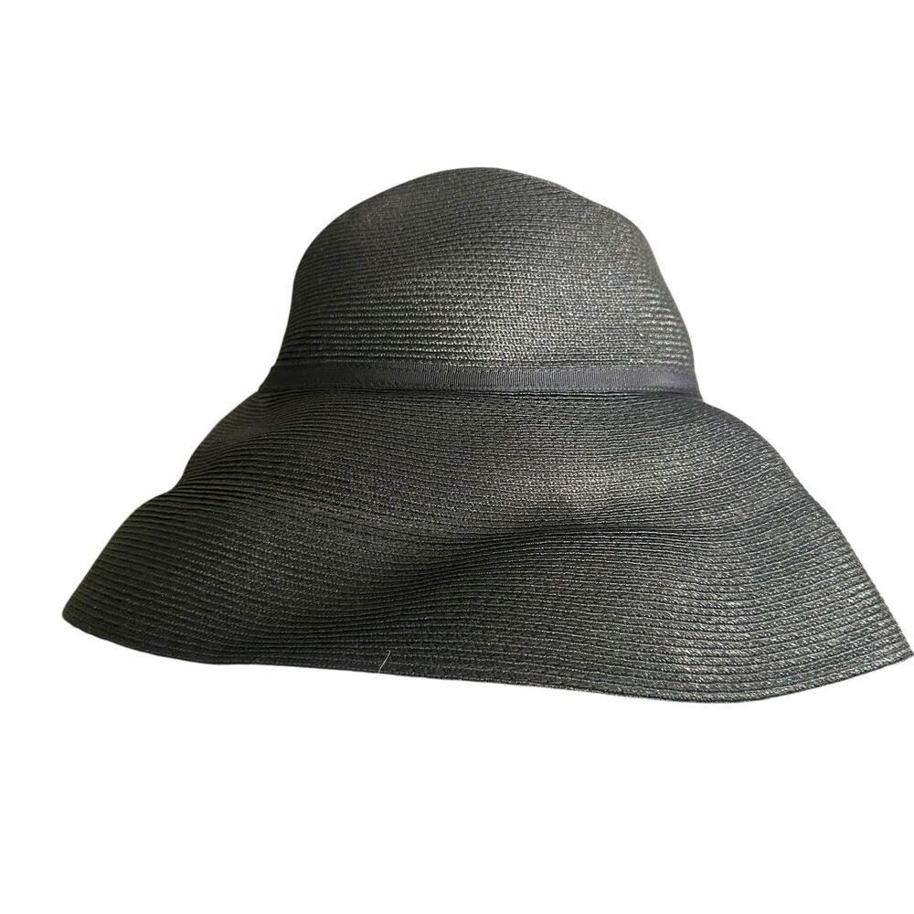ERIC‎ JAVITS Packable Wide Brim Hat Black - Picture 3 of 4